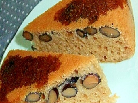 ほうじ茶黒豆の簡単和風ケーキ